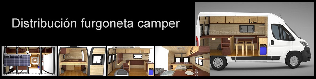 Distrbucion furgoneta camper