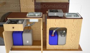 Camper mueble cocina