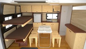 Literas simples cabina ducha