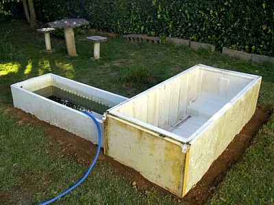 Estanque con nevera