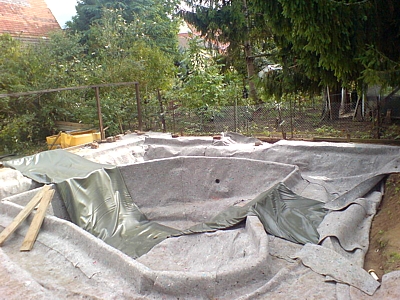 Construir estanque lona