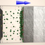 Materia filtrante colapsada