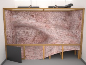Terrario rocoso en obra